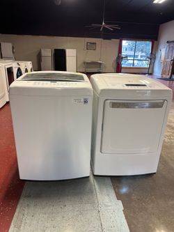 LG brand washer and dryer with large capacity everything works and very clean
