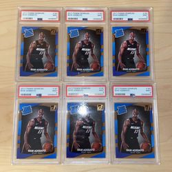 Lot of 6 Bam Adebayo Panini Donruss Base Rookie Cards PSA 9 2017 #187