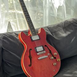 Vintage 1981 Ibanez Artist AS-50 With Dimarzio Hunbucker And Grover Locking Tunners