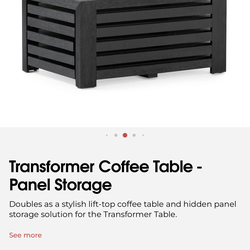 Transformer table coffee table