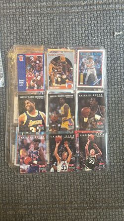 Vintage NBA & MLB Trading Cards Lot Ewing magic bird