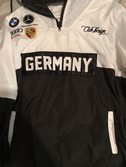 Club Foreign Medium windbreaker and MB beanie