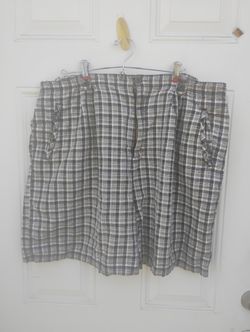 Fashion Bug Black and White Plaid Women's Bermudas