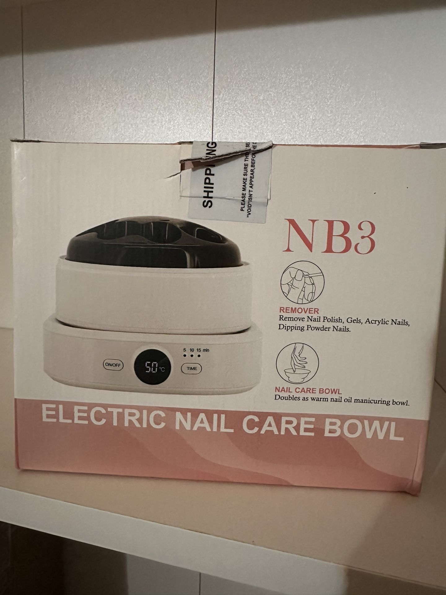 NB3 Electric Nail Care Bowl – New / Never Used