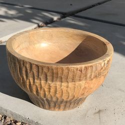 Wooden Bowl for Decoration or Succulents/Cacti (Silver Lake)