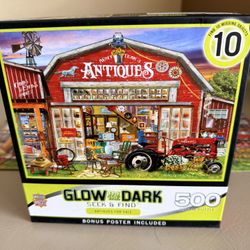 Go In The Dark Seek And Find Antiques For Sale Puzzle 500 Pieces