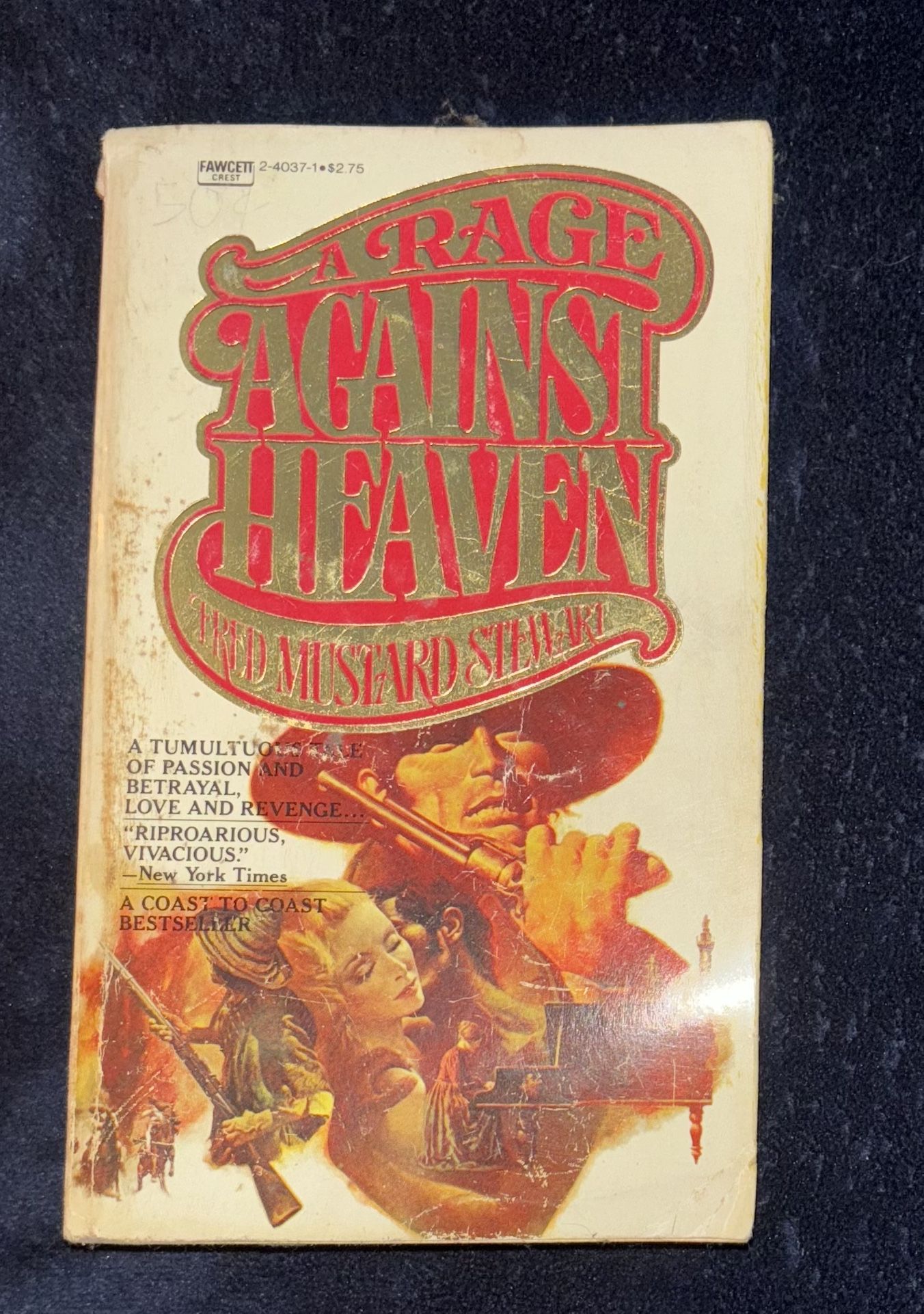 A Rage Against Heaven By Fred Mustard Stewart (Paperback Book)