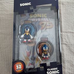 Sonic With Classic Sonic And With Comic *Unopened*