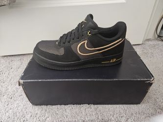 Women Black And Gold Shoes