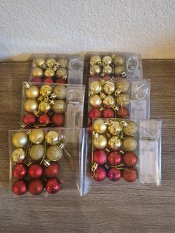 Christmas ornaments with twinkle lights