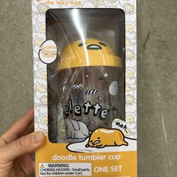 NWT Gudetama Doodle Tumbler Set 