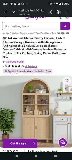 Brand new arched cabinet