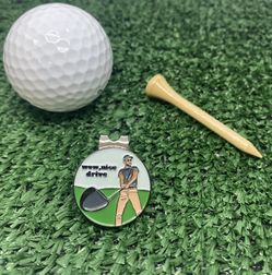 Golf Ball Marker With Hat Clip