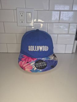 Hollywood Hat Floral Bill Flatbill Cap Adjustable Snapback Smith Novelty Company