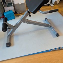 Sunny Health Foldable Hyperextension Roman Chair.