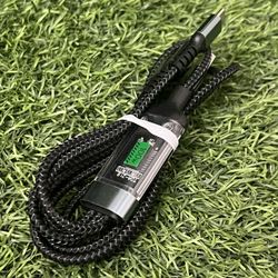 3 Way Power Display Braided charging cord