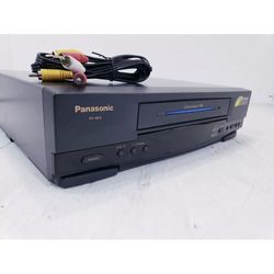 Panasonic PV-4611A Omnivision 4 Head VCR/VHS Player No Remote A/V Cables■TESTED■