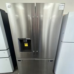 Counter Depth 36”W LG Fridge, Open Box, Minimal Wear, One Yr Warranty