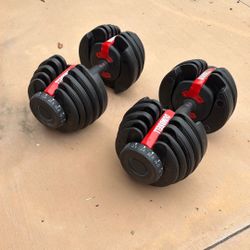 Adjustable Dumbbells 24 Pounds Each