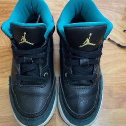 Air Jordan 3 Retro GP Teal And Gold Toddler 