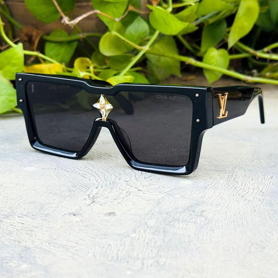 Louis Vuitton Cyclone Black Gold – Flat Top Designer Sunglasses