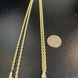14k Roll Chain Necklace 19g 