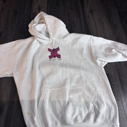 White hoodie (small stain)