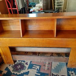 Wood cubby headboard  for Full or Queen bed