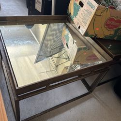 Glass Top Table * 2