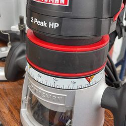 Craftsman router with base and router bits like new “”