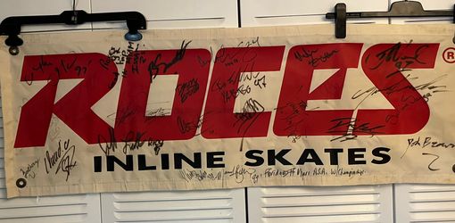 Roces Vintage Autographed Banner