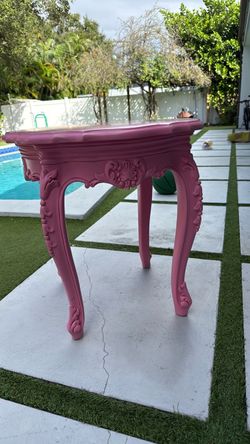 Nighstand/ side table in PINK