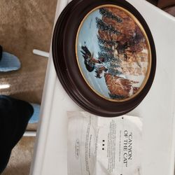 1992 "CANYON OF THE CAT " BY JULIE KRAMER.  BRADFORD EXCHANGE 