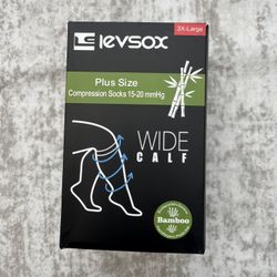LEVSOX Pure Natural Bamboo  Compression Socks  New (