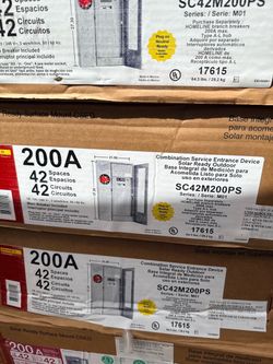 Square D 200 amp 42 space underground approved all in one electrical panel