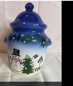 Christmas cookie jar