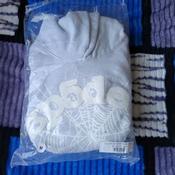 Sp5der OG Web Hoodie Heather Gray