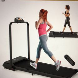 New Under Desk Walking Pad Treadmill W/ Handle Bar(6078)