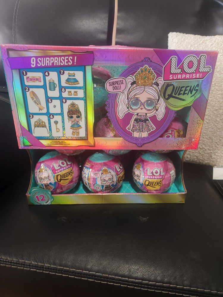 New Case Of 12 LOL. Surprise Ball Toys Queen 4 Whit 9 Surprise Doll Collectible