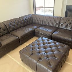 Natuzzi Modulat Leatget Sectional (5piece)