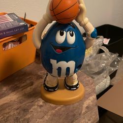 Blue Basketball Player Candy Dispenser M&M