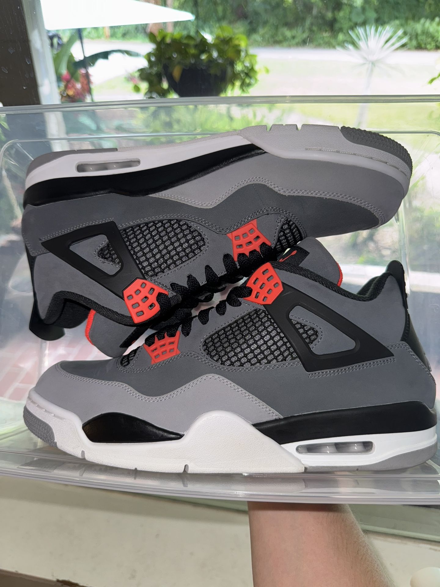 Nike Air Jordan Retro 4 Size 12 men’s Infrared 4s 12M Sneakers Shoes Footwear Authentic