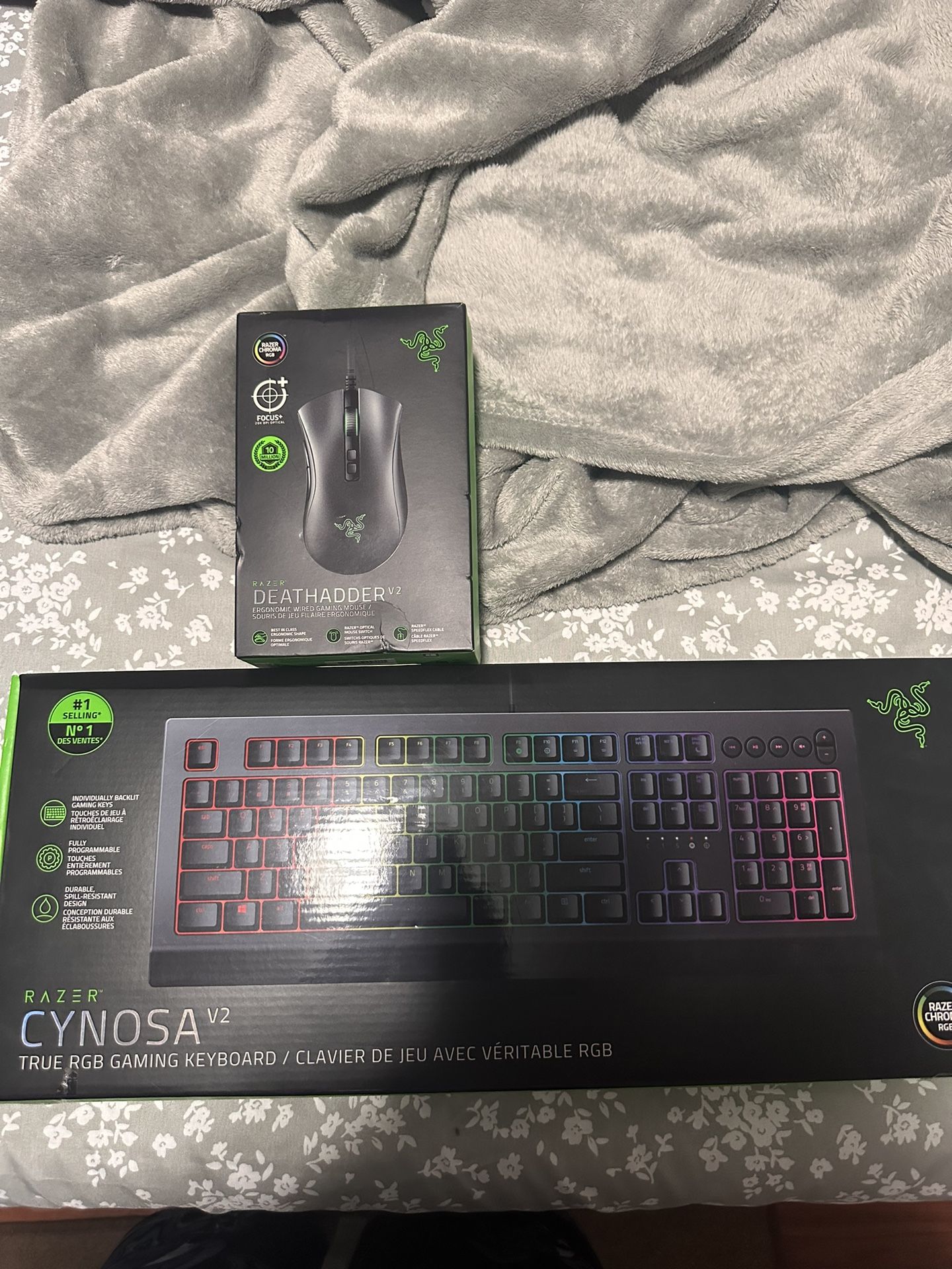 Razer Cynosa Keyboard And Deathadder Mouse