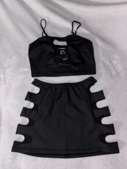 Poster Girl black skirt set