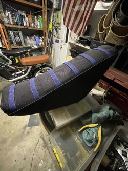 CRF50 To Crf90 Seat Blue Grip