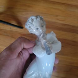 Lladro Angel Flautista