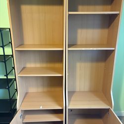 Two Shelving Cabinets