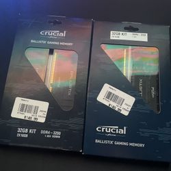 Crucial Ballistix 32GB DDR4 3200 Gaming Memory Kit ( 16GB × 4 )