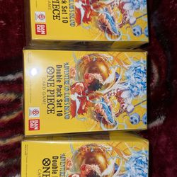 ONE PIECE OP-15 DOUBLE PACK SET 10 ENGLISH SEALED