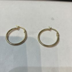 Silver Hoops # 110024-5 MJ